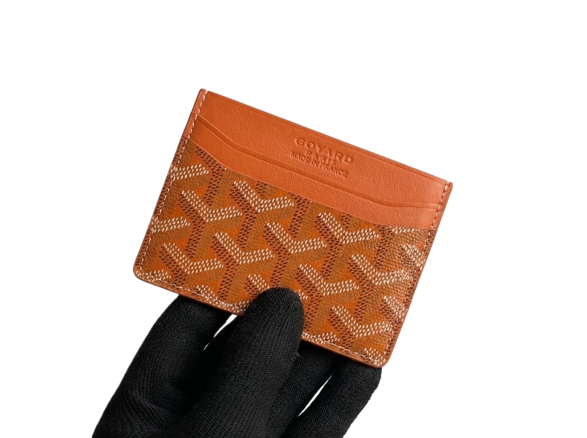 GOYARD Printed Fashion Orange Card Holder