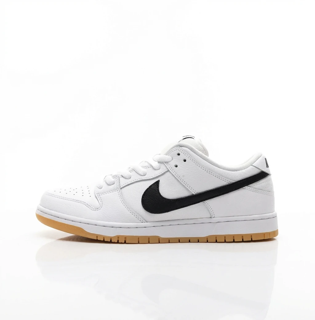 Nike Dunk simple black and white sports shoes