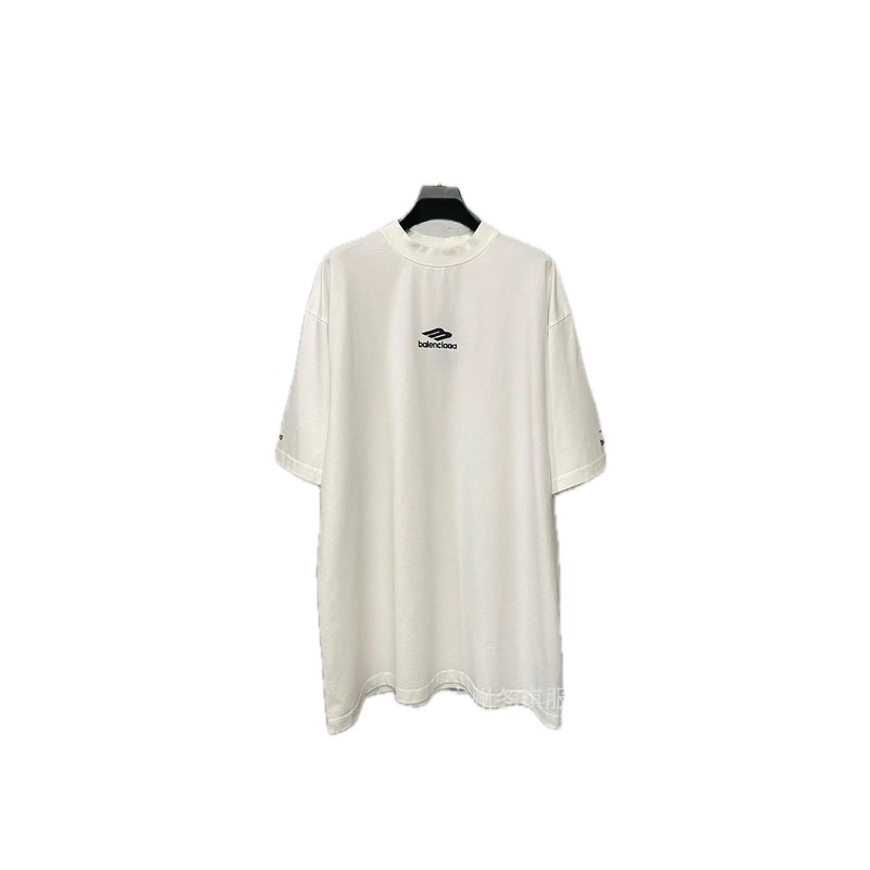Balenciaga minimalist style white T-shirt
