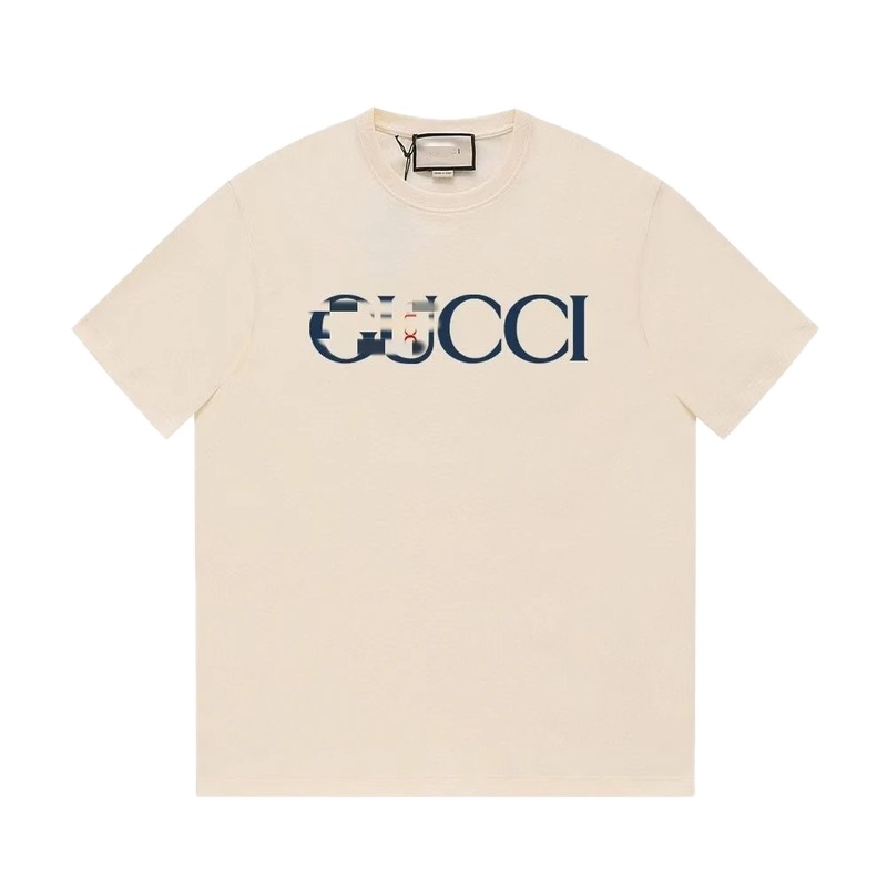 Gucci Classic Printed Casual Style Off-white Short Sleeve T-Shirt