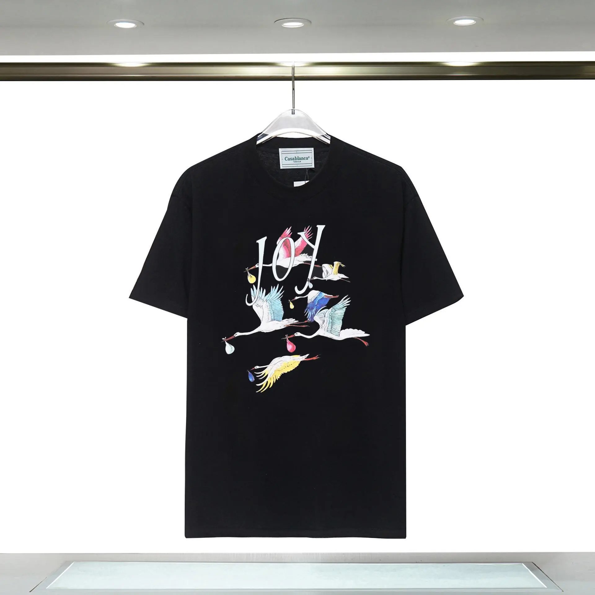 Casablanca Crane Style Black T-shirt
