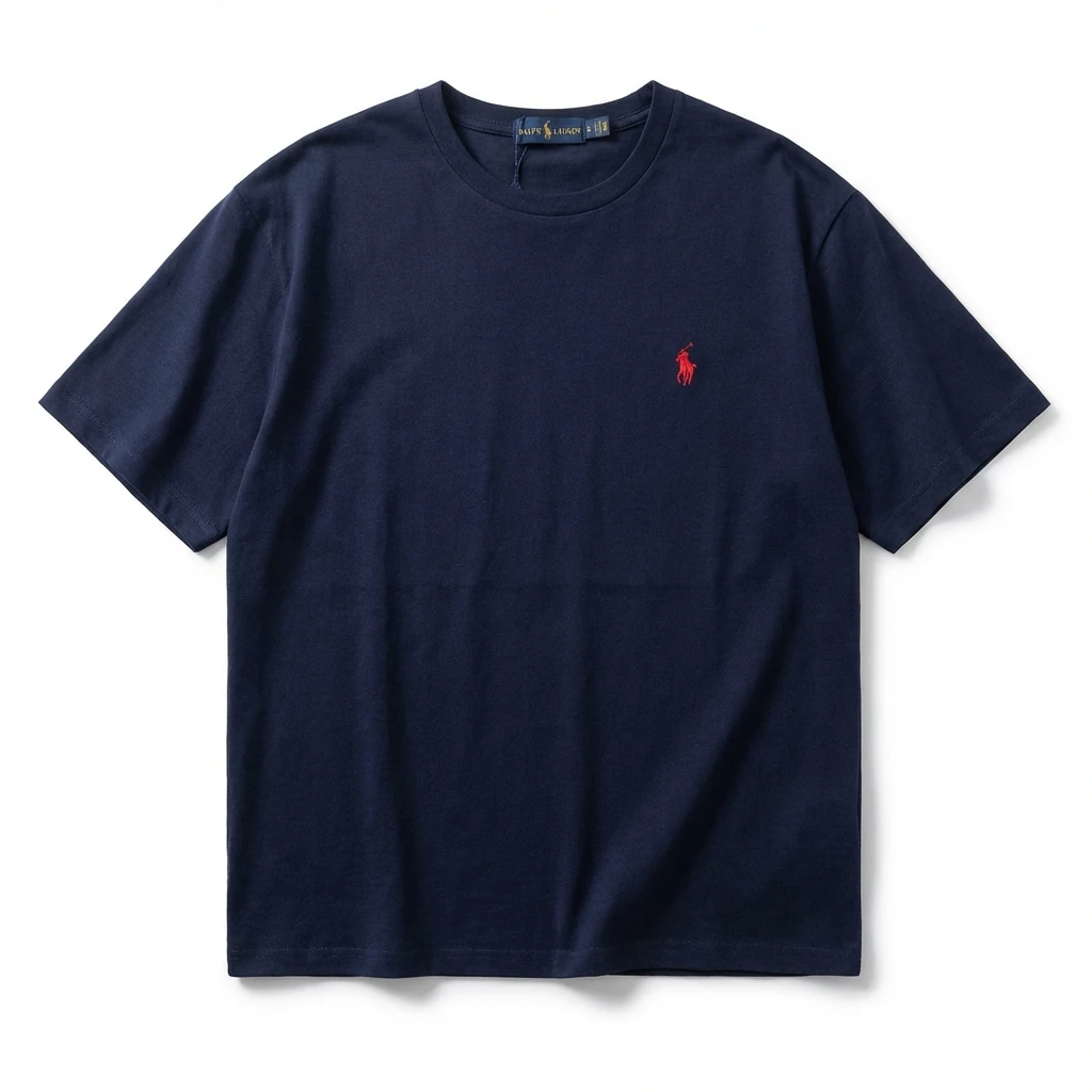 Ralph Lauren's classic and simple style black T-shirt