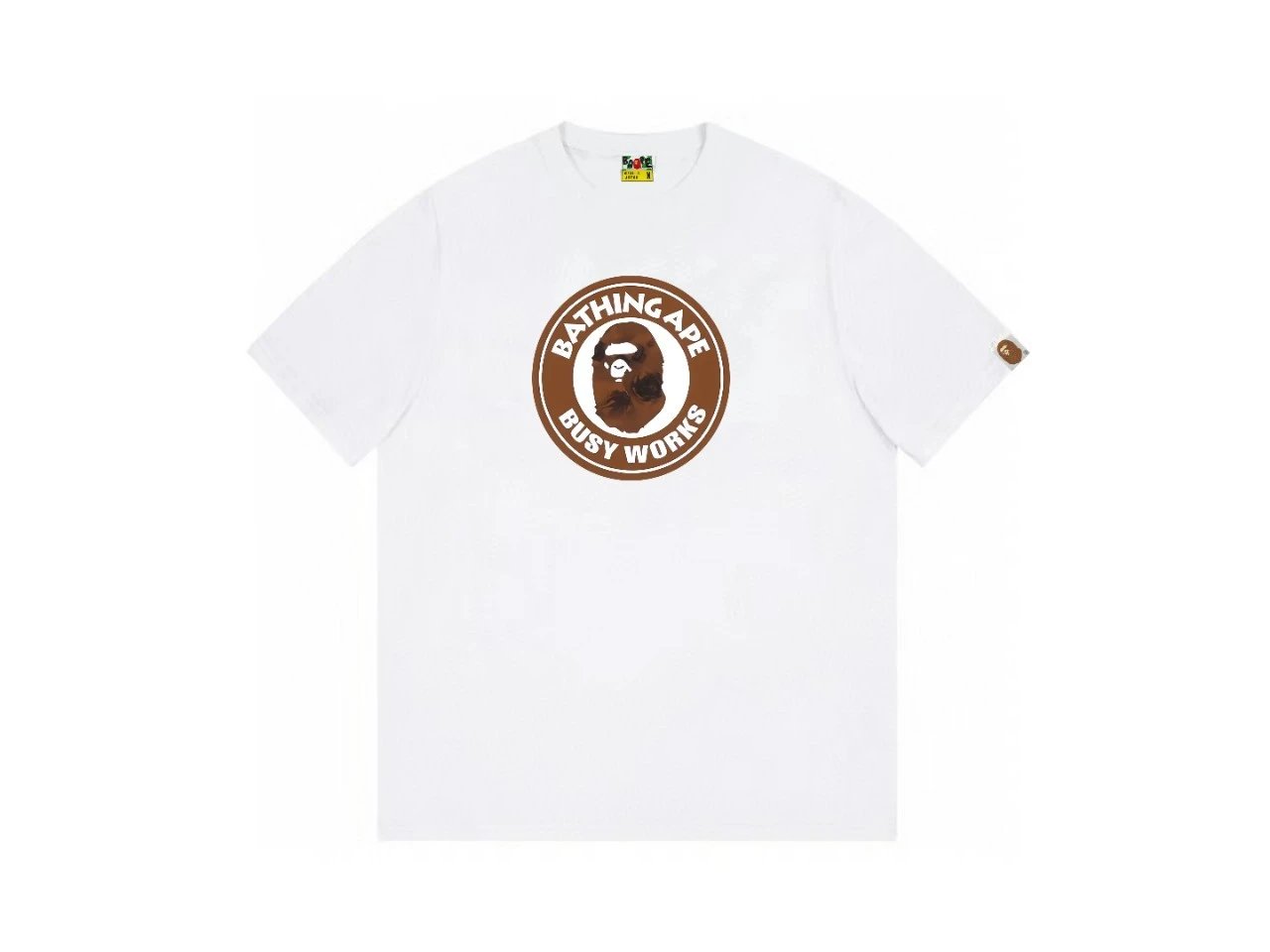 Bape Ape Head white short-sleeved shirt