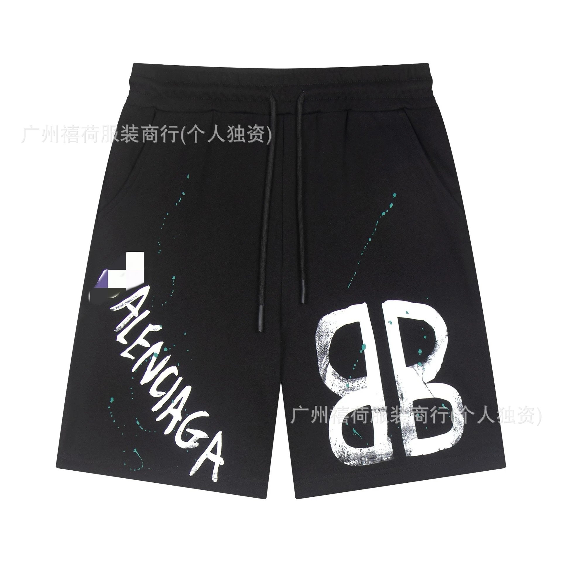 Balenciaga graffiti-style shorts