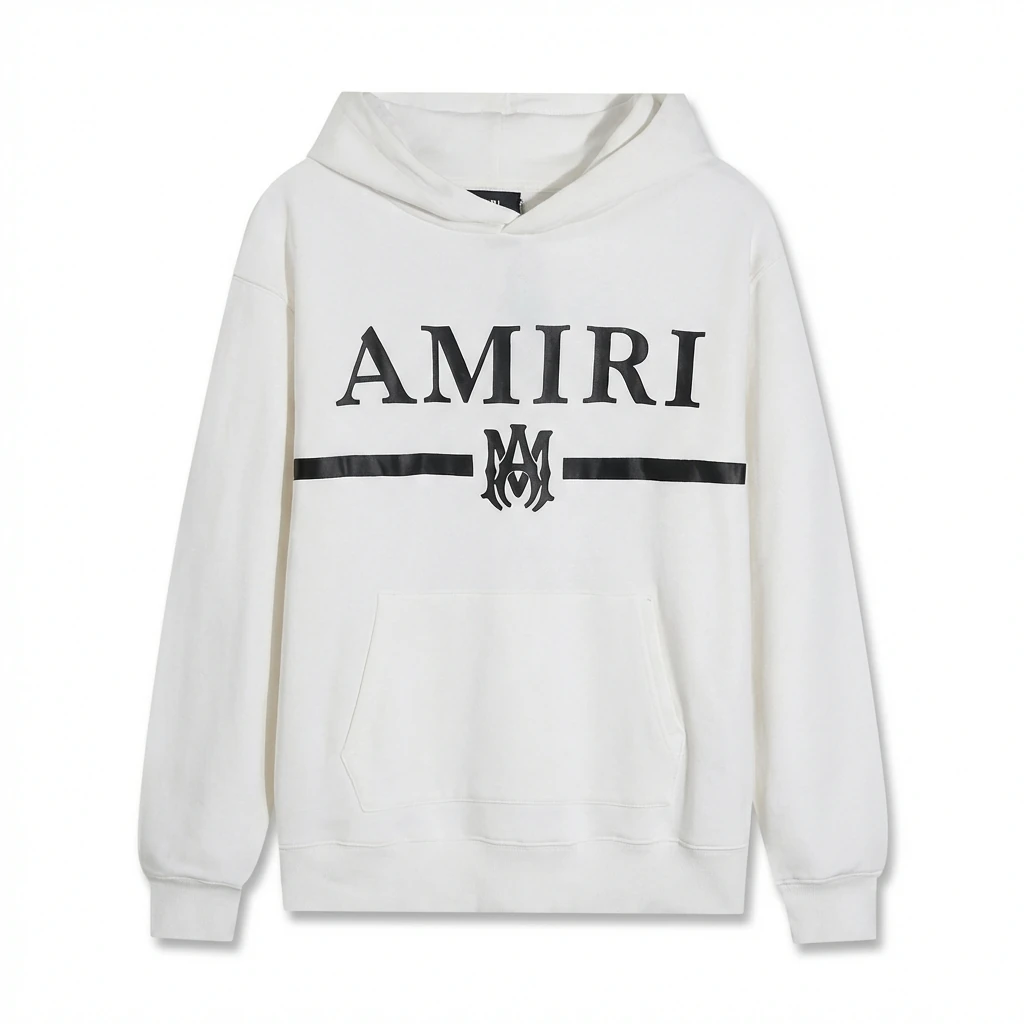 AMIRI Trendy Brand Letter Style White Hoodie