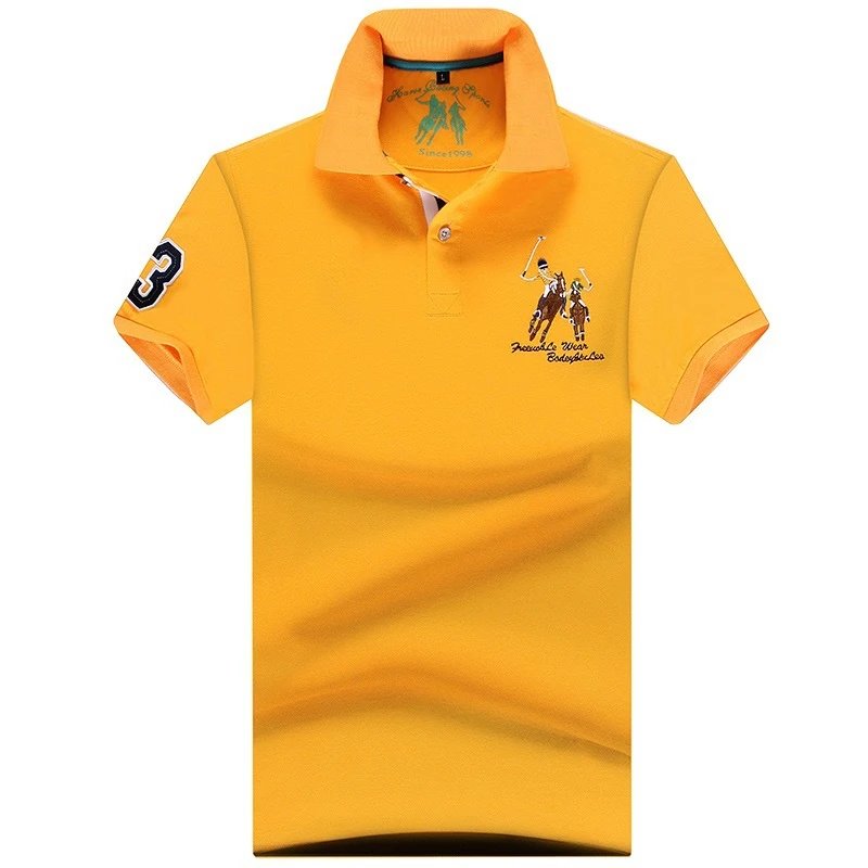 Ralph Lauren Classic Yellow polo shirt Bright Yellow Polo with Travel-Friendly Style