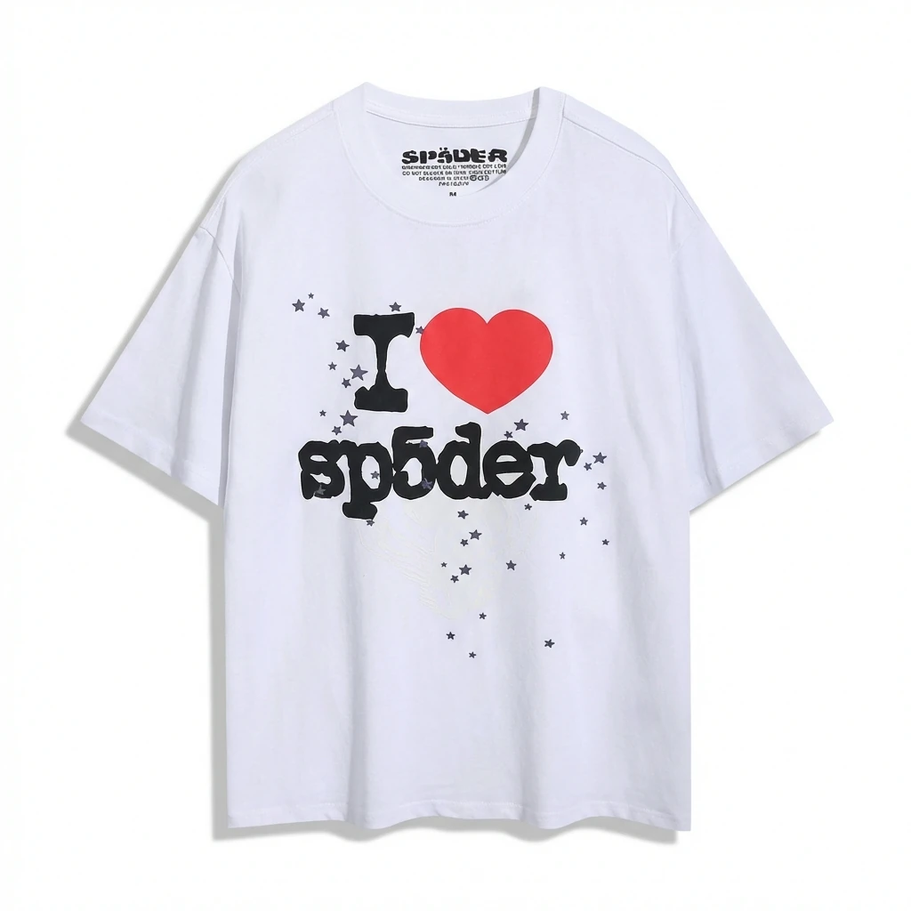 Sp5der Love Star Style White T-shirt