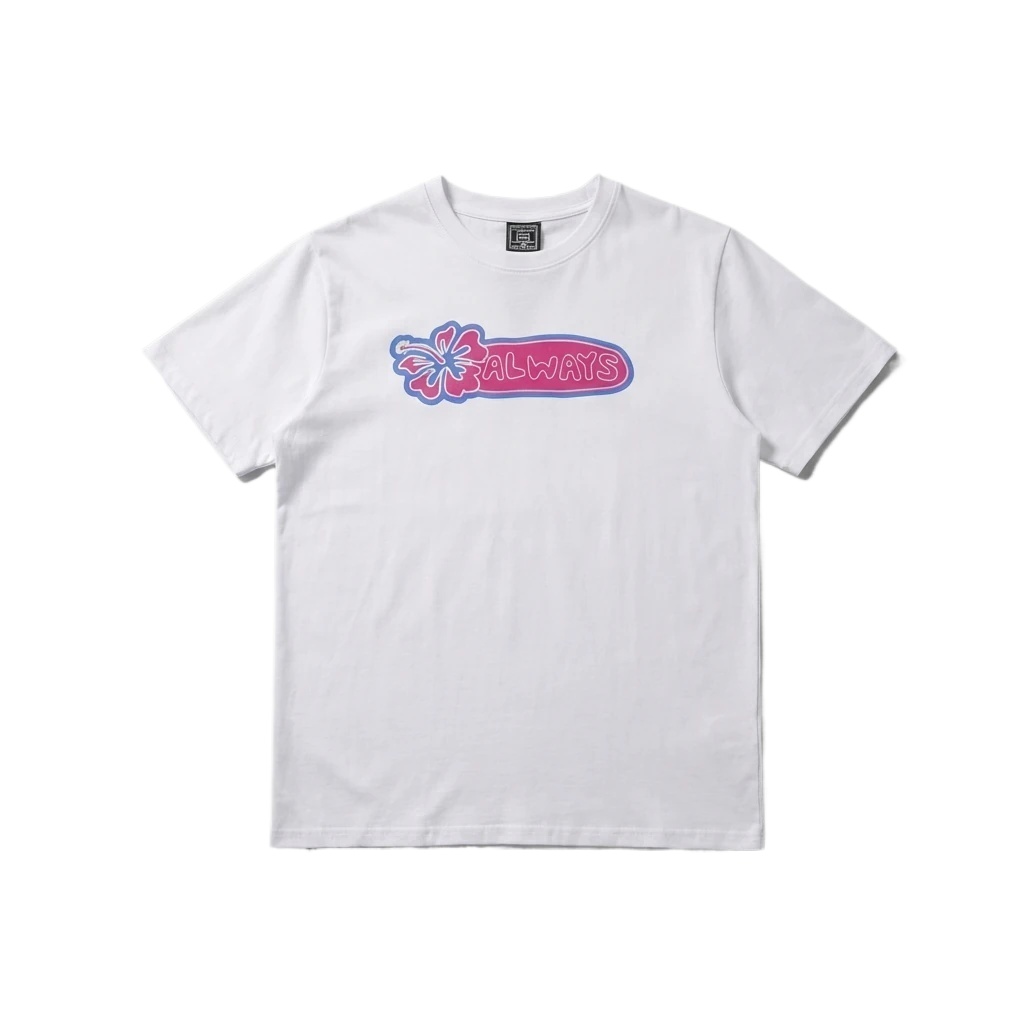 ADWYSD Floral Style White T-shirt