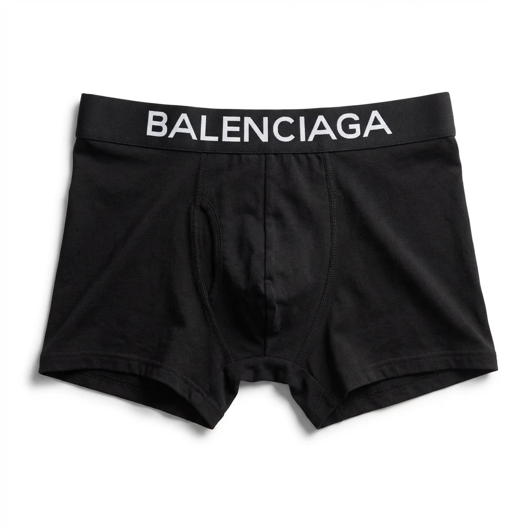 Balenciaga minimalist style black underwear