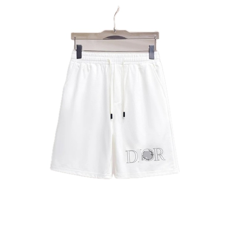 Dior Letter Print Casual Style White Shorts