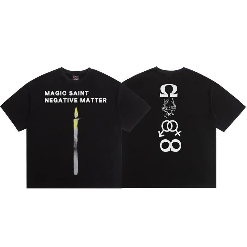 SAINT Magic Collection Street Style Black T-Shirt