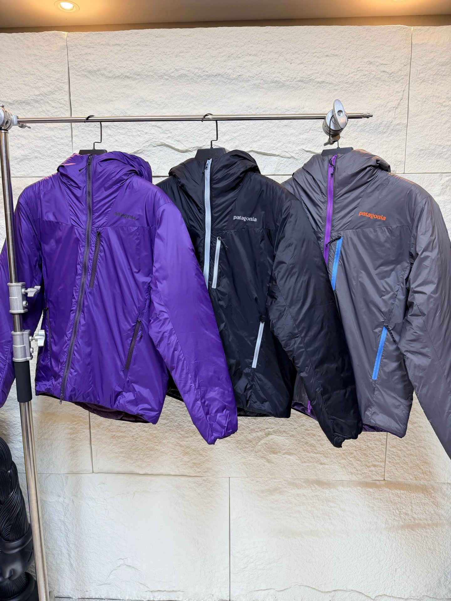 Purple And Charcoal Prada Technical Shell Jacket - Everyday Edit