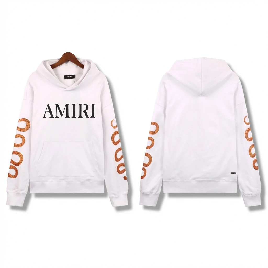 AMIRI letter - printed white sweatshirt
