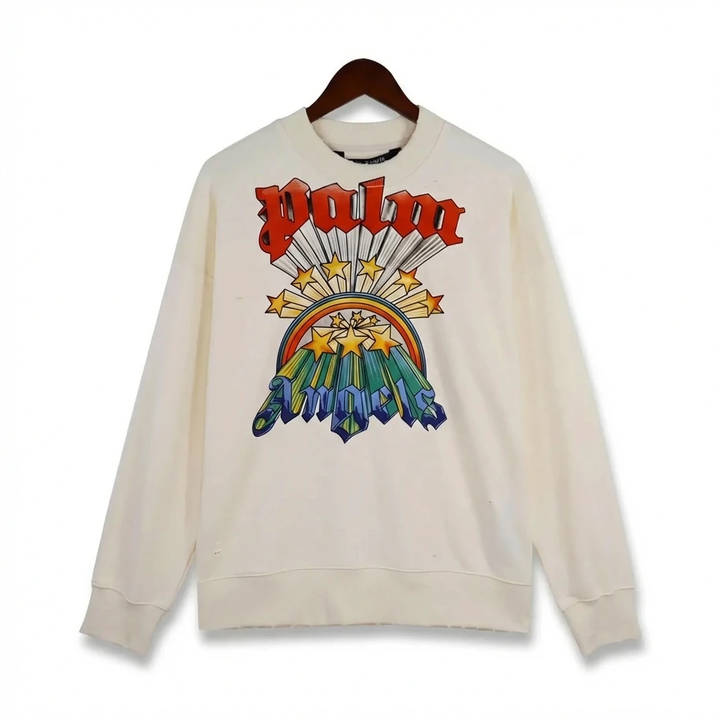 Palm Angels Rainbow Print Sweatshirt