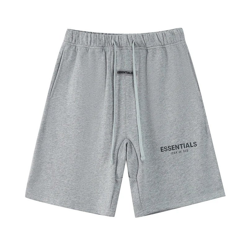 ESSENTIALS Simple Grey Sports Shorts