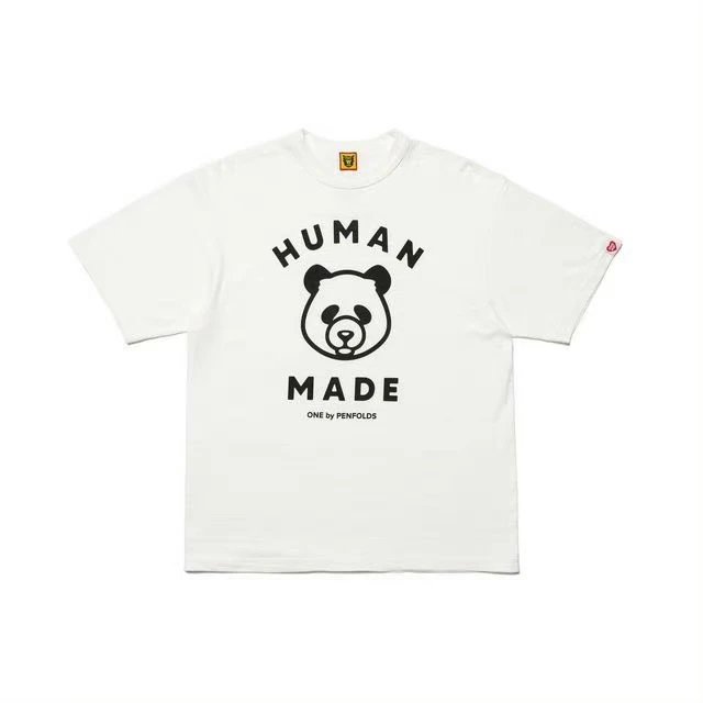 HUMAN MADE Panda Print Japanese Streetwear White Short Sleeve T-Shirt