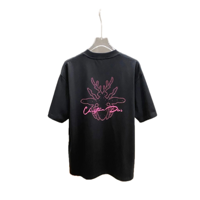 Dior Christmas-style black T-shirt
