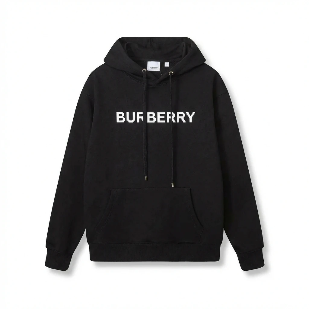 Burberry pixel-style black sweatshirt