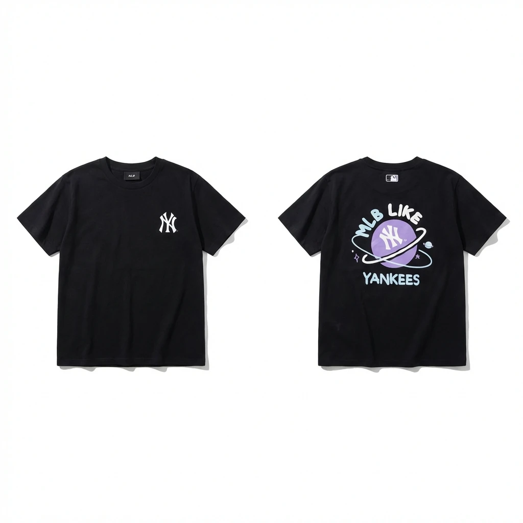 MLB Planet Style Black T-shirt
