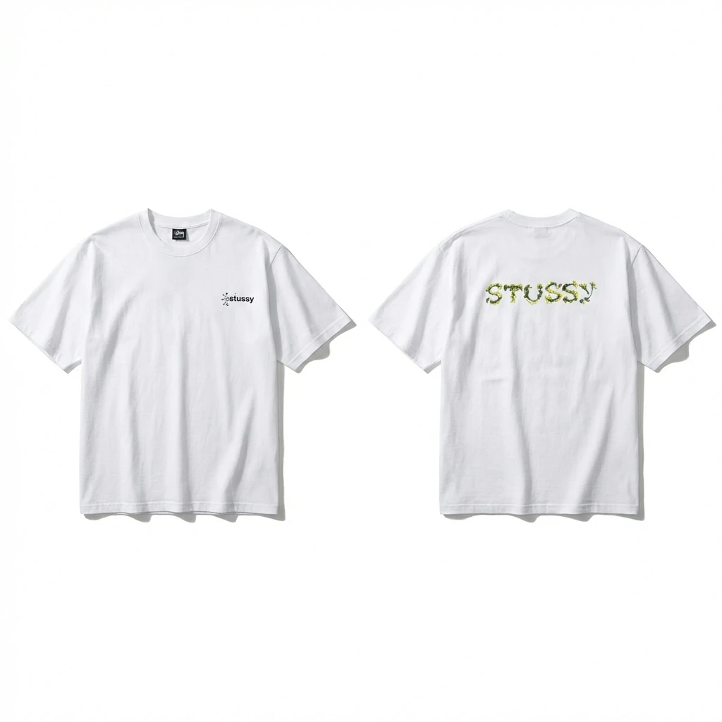 Stussy basic white T-shirt