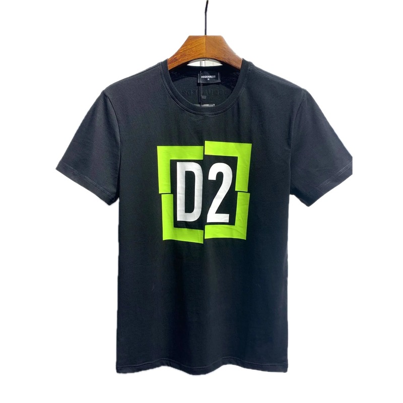 DSQ D2 Printed Street Style Black T-Shirt