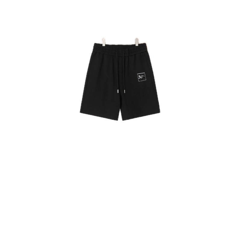 LV classic minimalist style black shorts