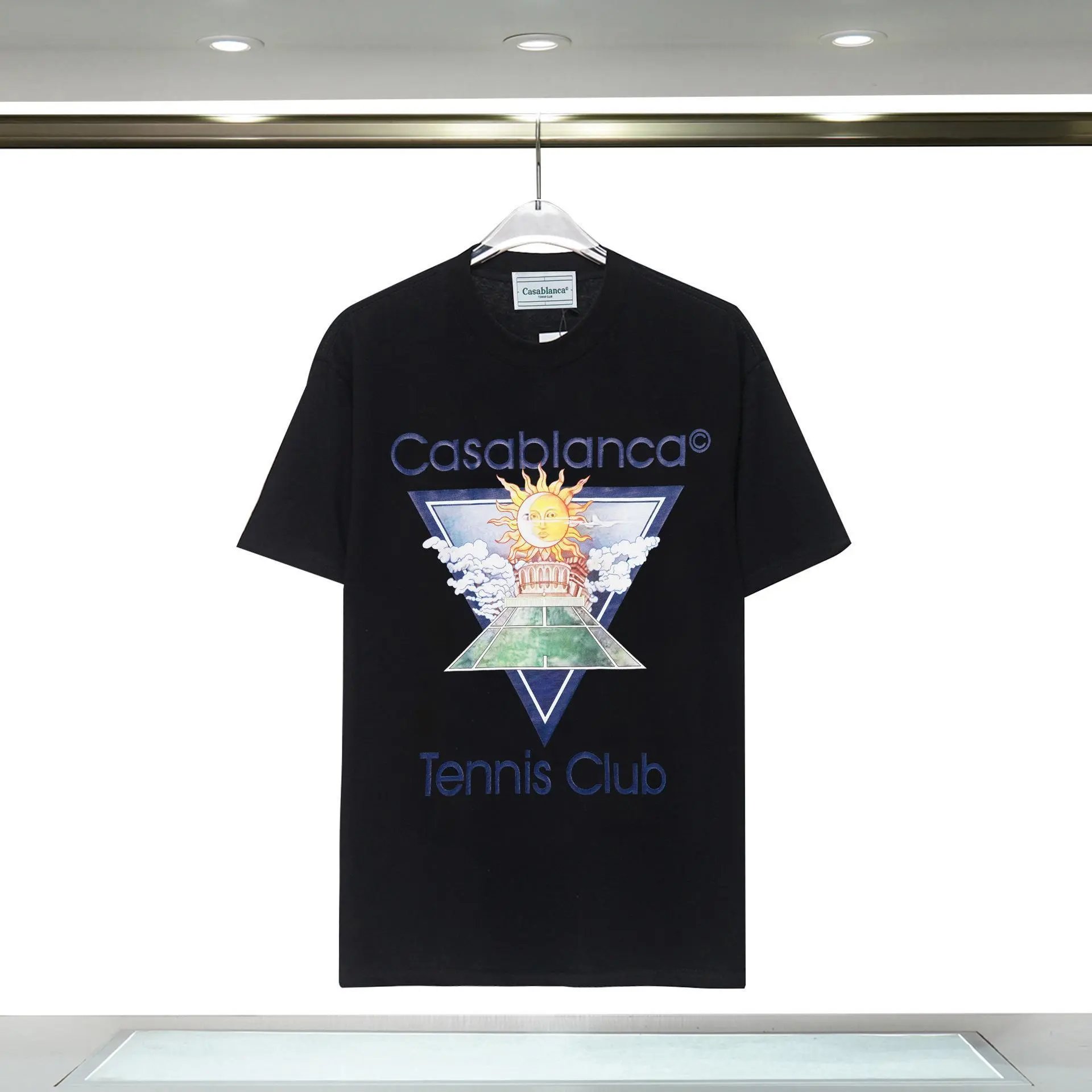 Casablanca retro style black T-shirt