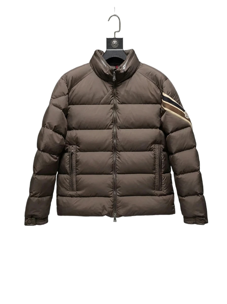Moncler classic style fashionable coffee-colored down jacket