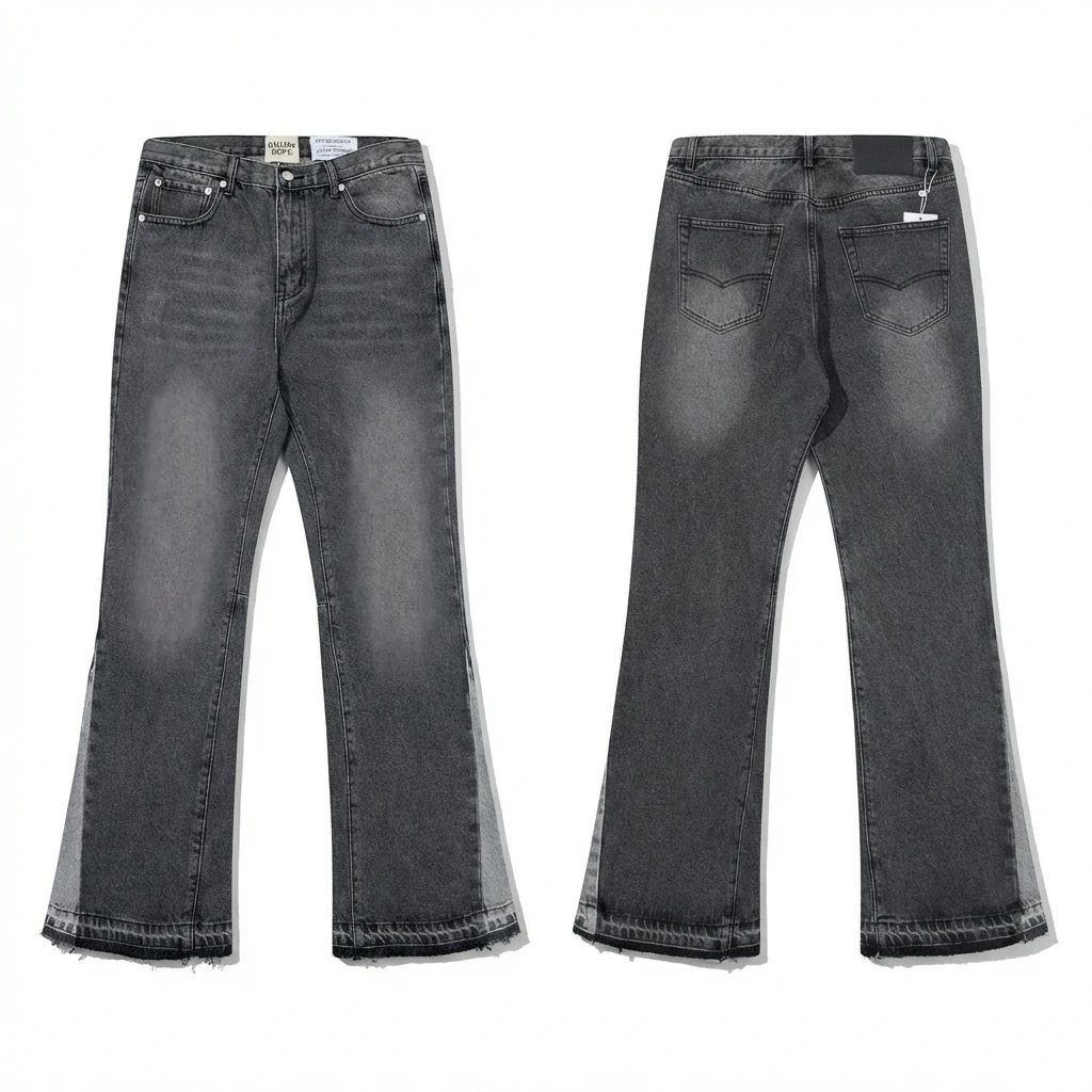 Gallery Dept Retro Style Black and Grey Jeans