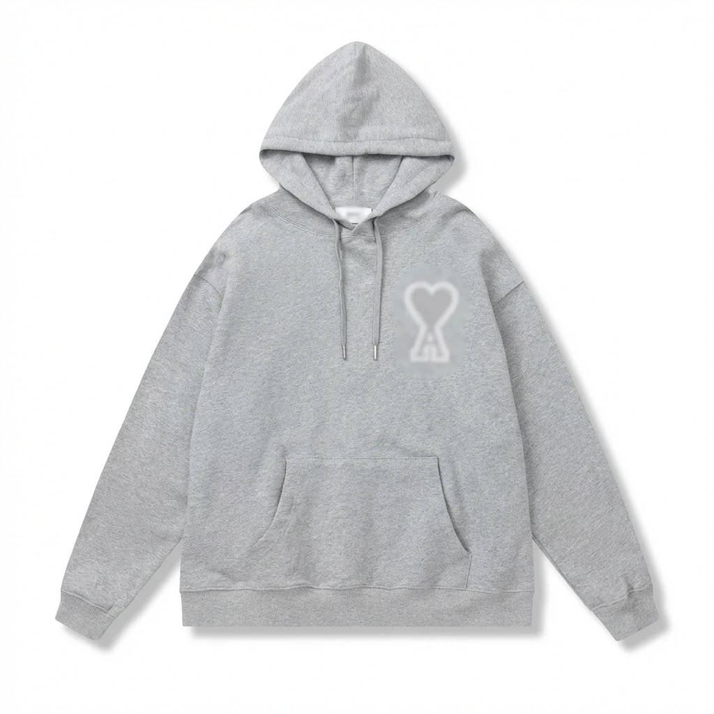 AMI Love Series Grey Hoodie