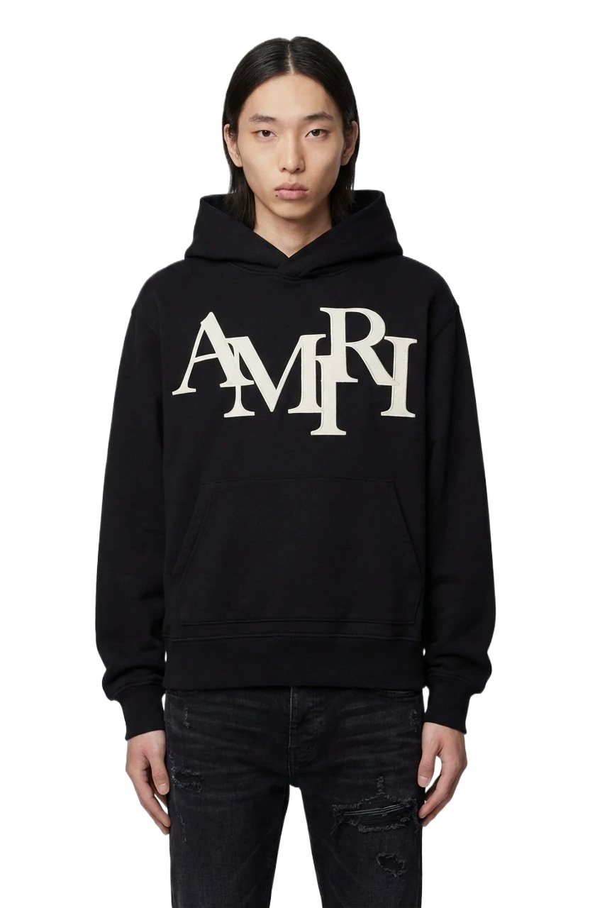 AMIRI letter-style black sweatshirt