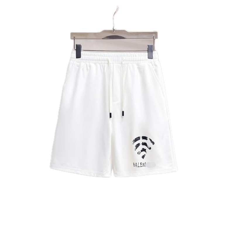 Balenciaga WiFi Printed Street Style White Shorts