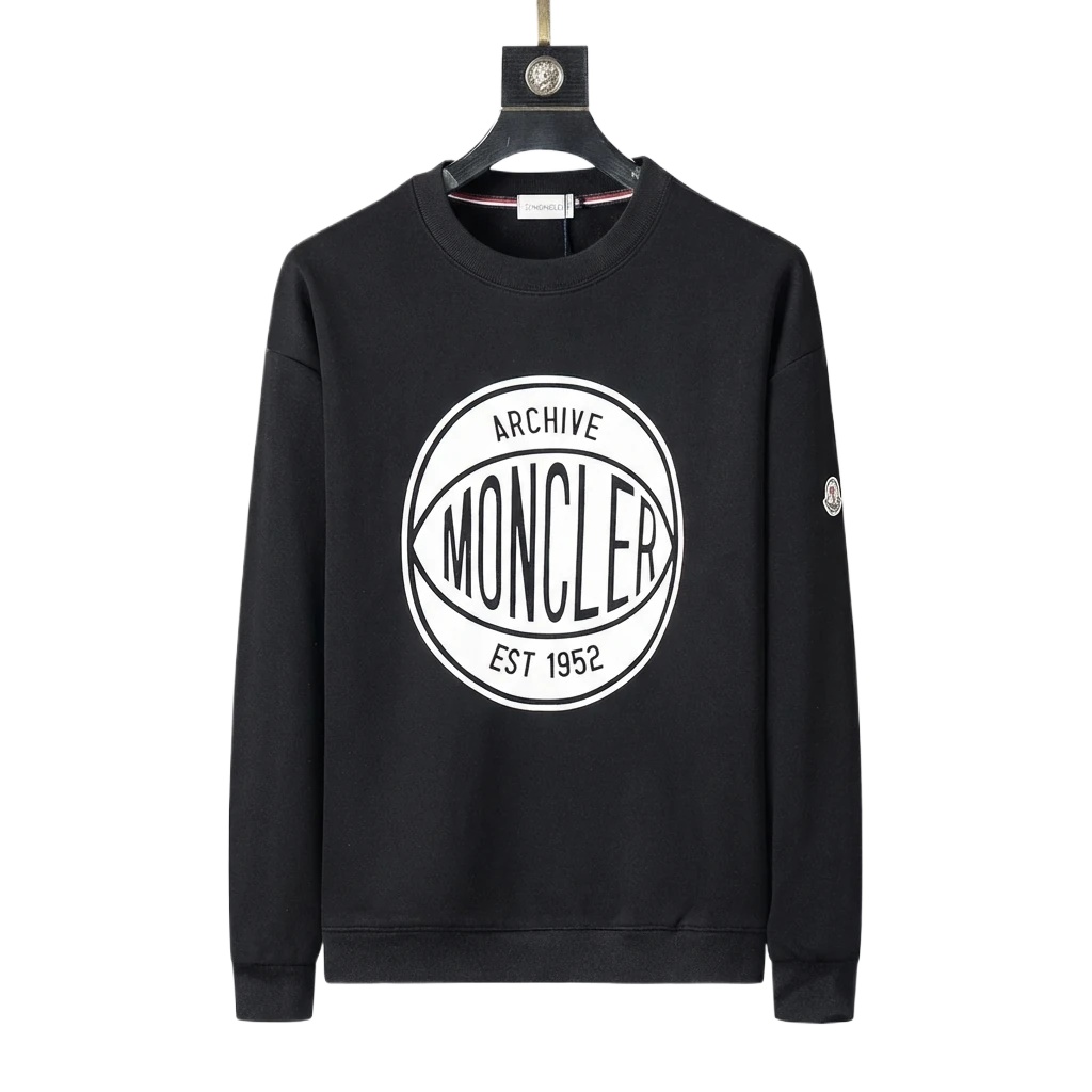 Moncler Archive Retro Style Black Sweatshirt