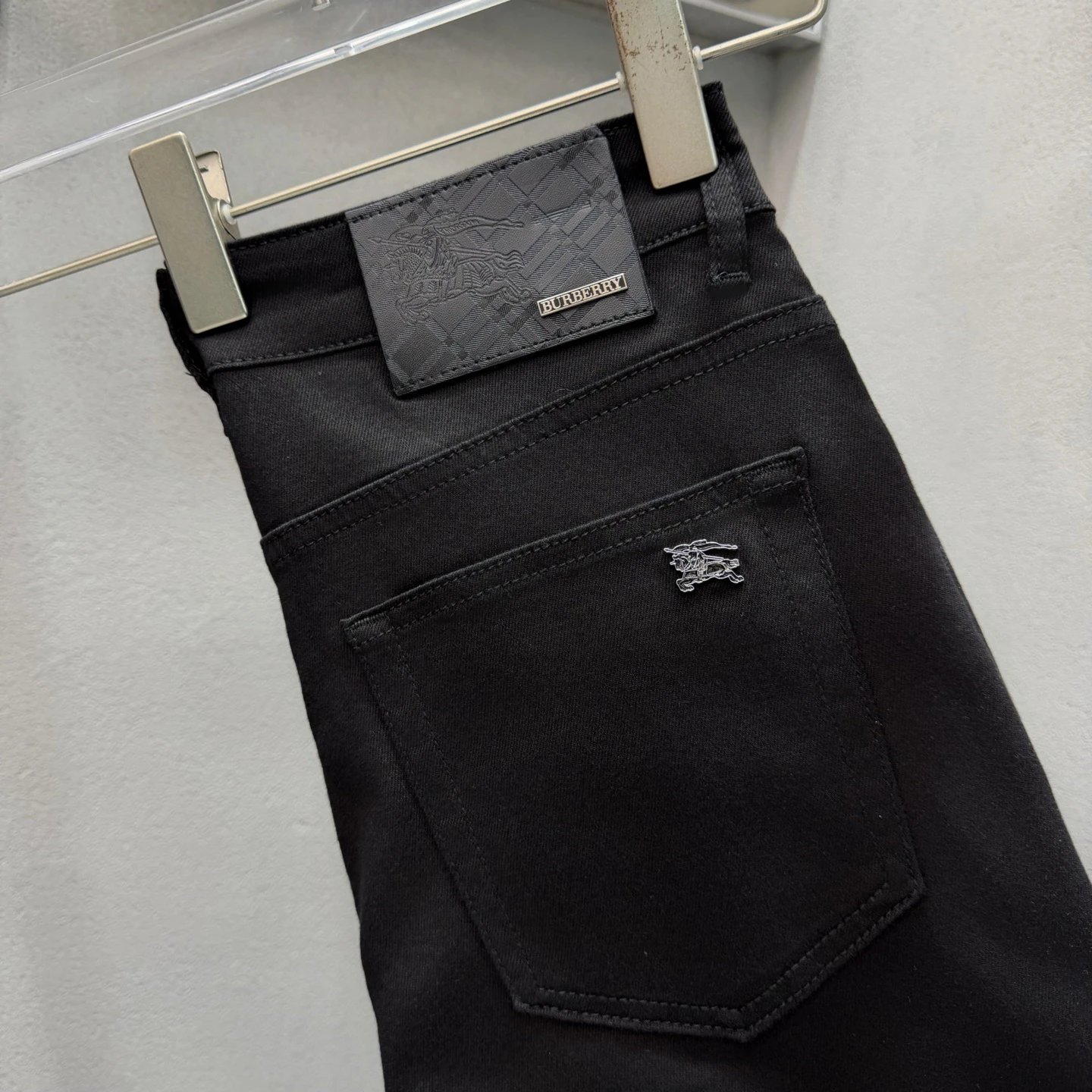 Burberry Logo Jeans - Tonal Knight Emblem And Branded Back Patch Style Edit