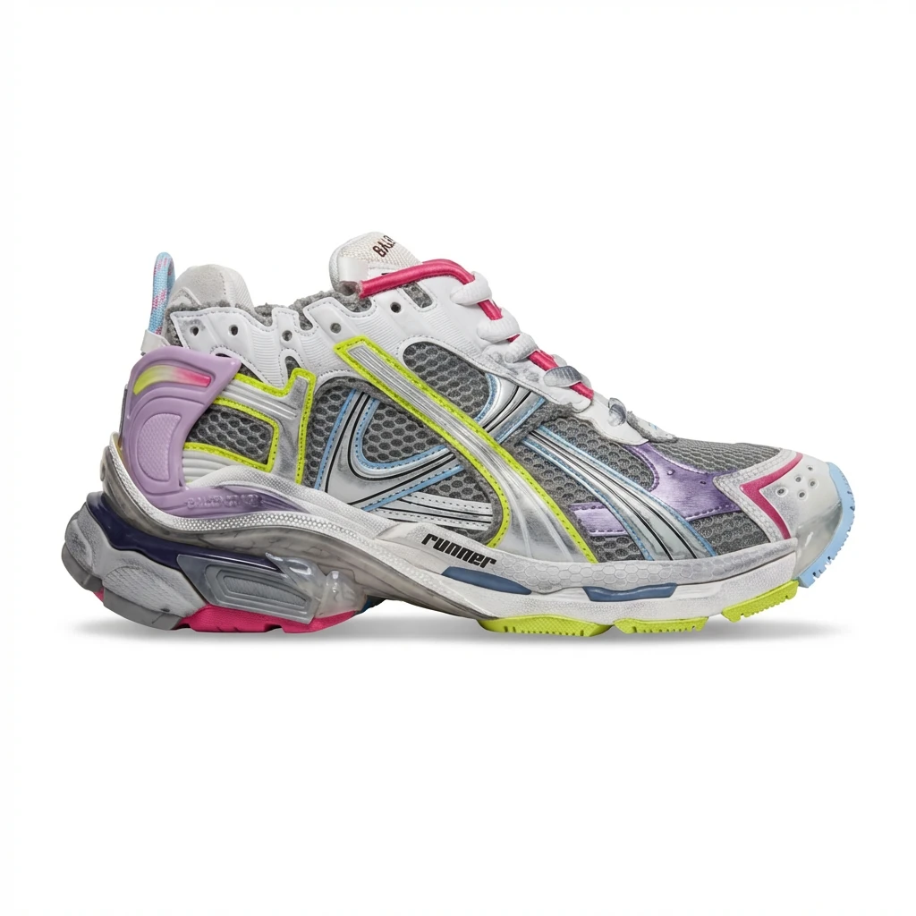 Balenciaga Color-Block Fashion Sneakers