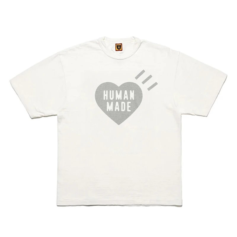 Human Made Statement Heart logo T-shirt Black Green Human for Easy Pairing