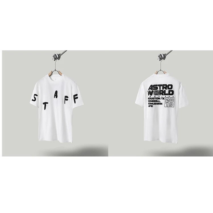 Travis Scott AstroWorld Street Style White T-Shirt
