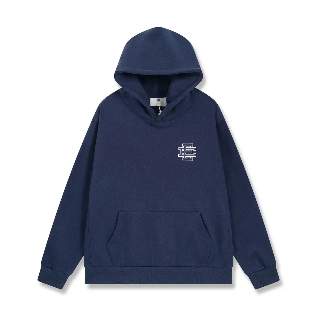Eric Emanuel Minimalist Style Navy Blue Sweatshirt