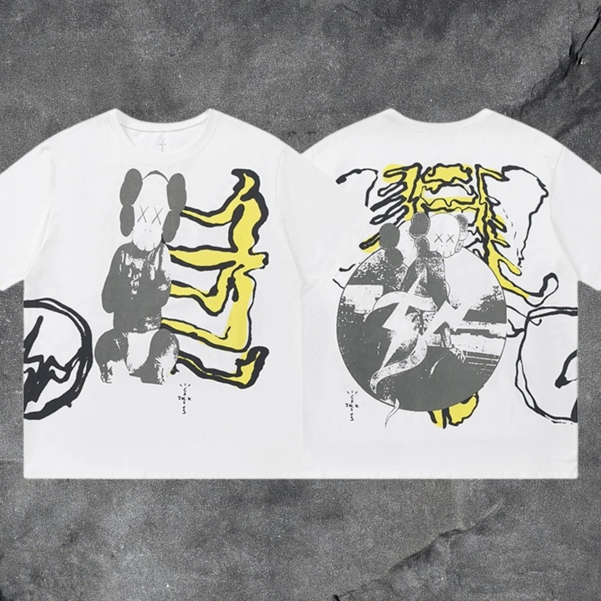 Denim Tears White Graphic T-Shirt Training Look