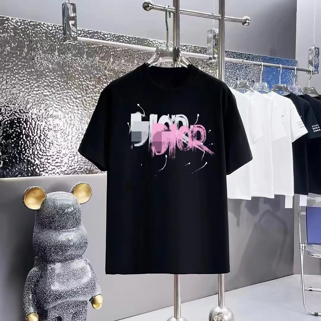 Dior Graffiti Trend Black Short-sleeve T-shirt
