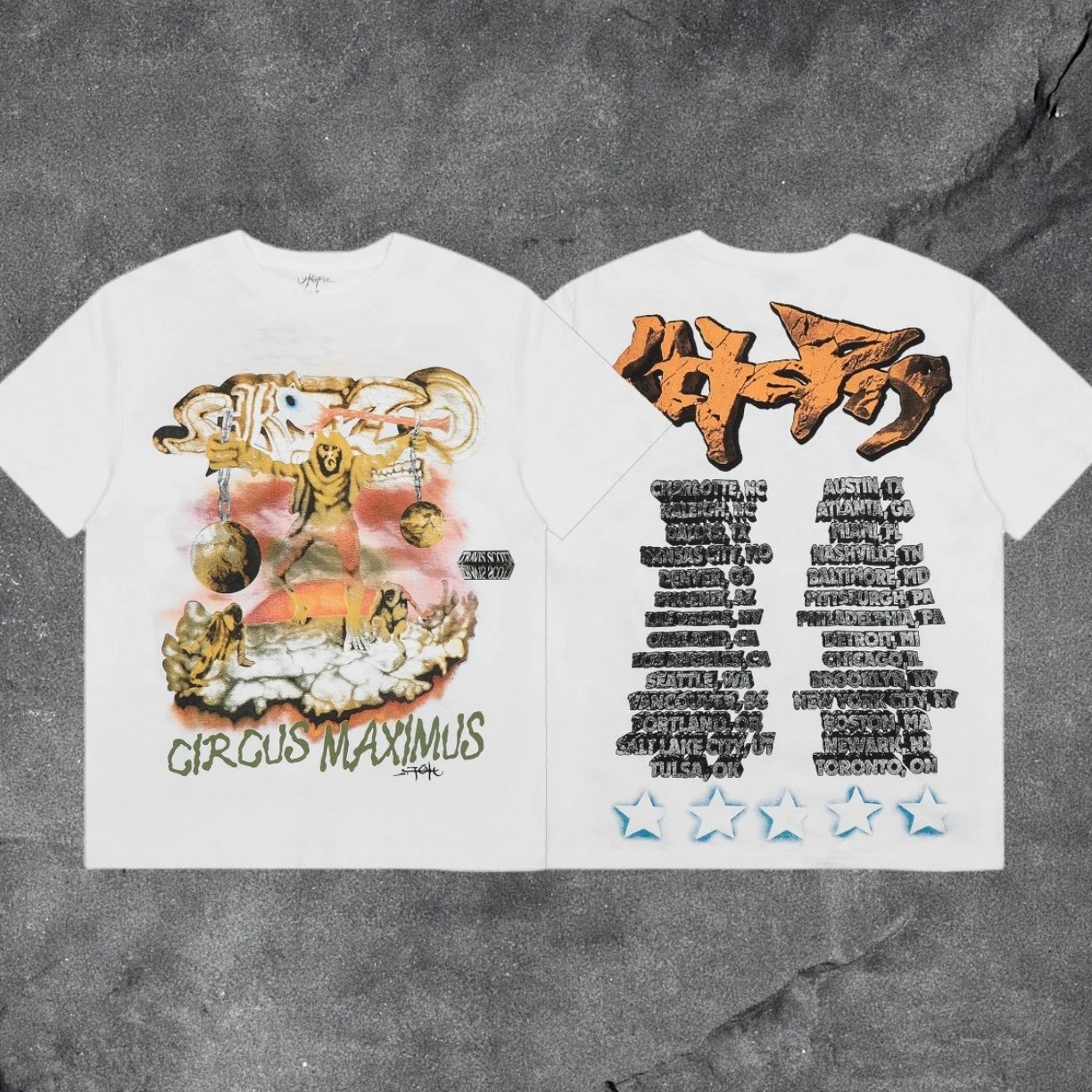 Denim Tears 2031-73 White Graphic T-Shirt Commuter Look