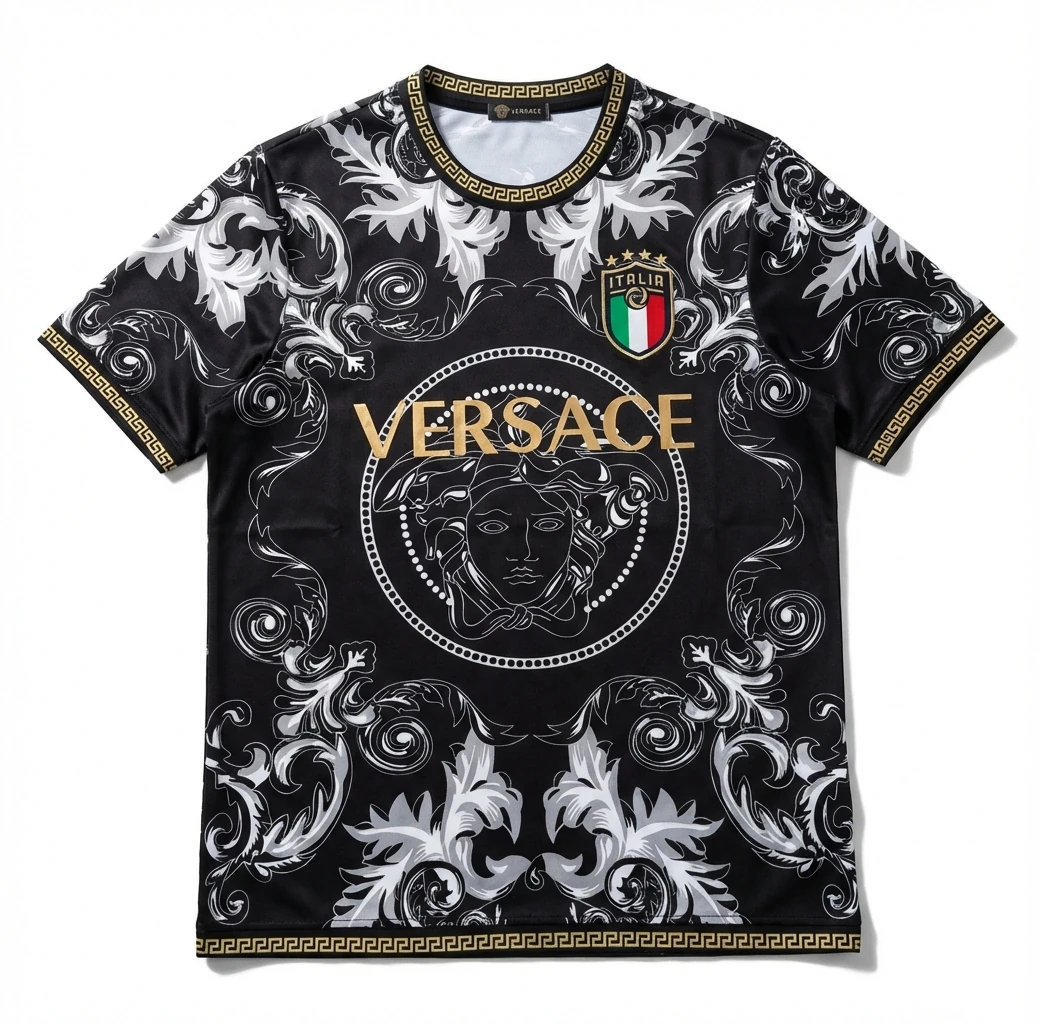 Stussy retro-style black-based T-shirt