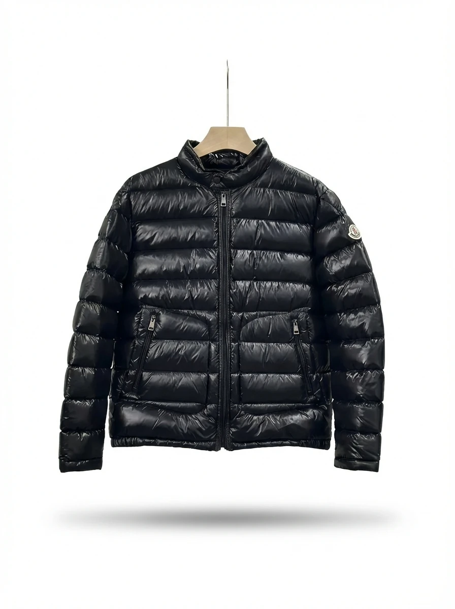 Moncler black fashionable down jacket