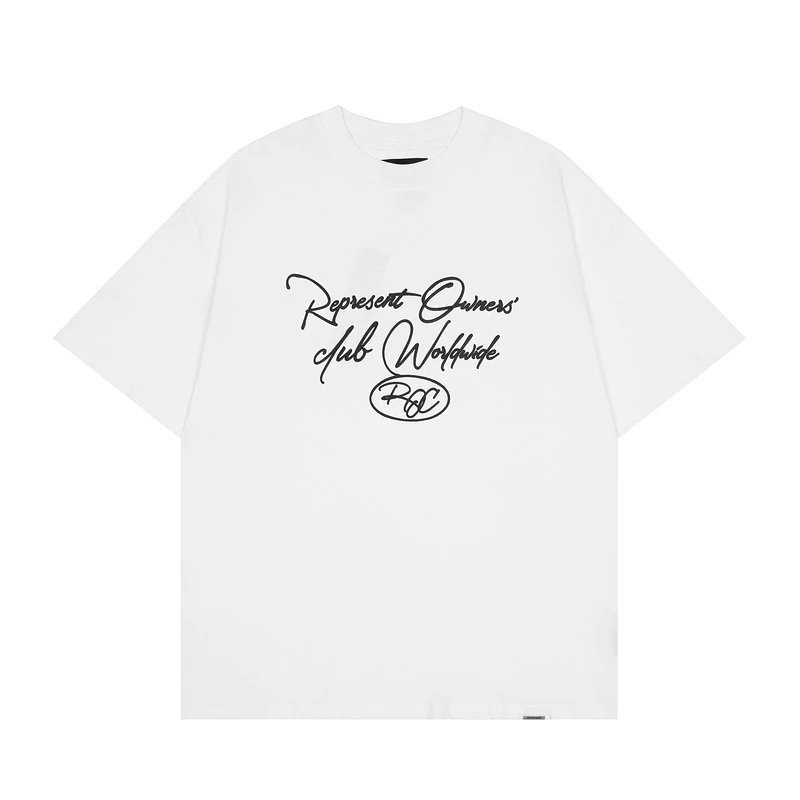 Represent White Style 805 Owners Club T-Shirt Clean Colorway Logo