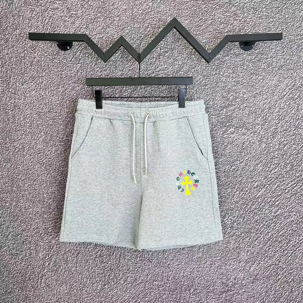 Chrome Hearts Cross Leisure Style Gray Shorts