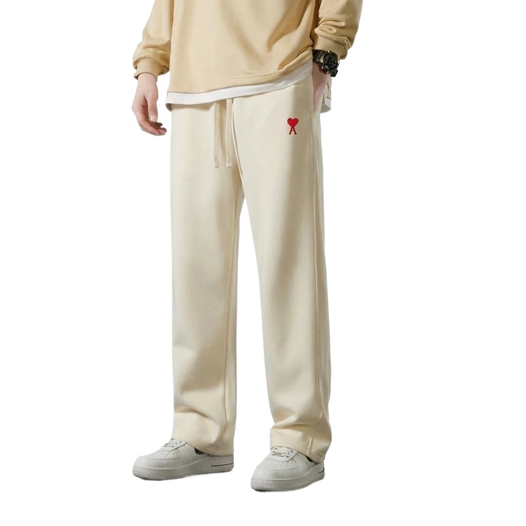 AMI&Easy Casual Style Beige Pants