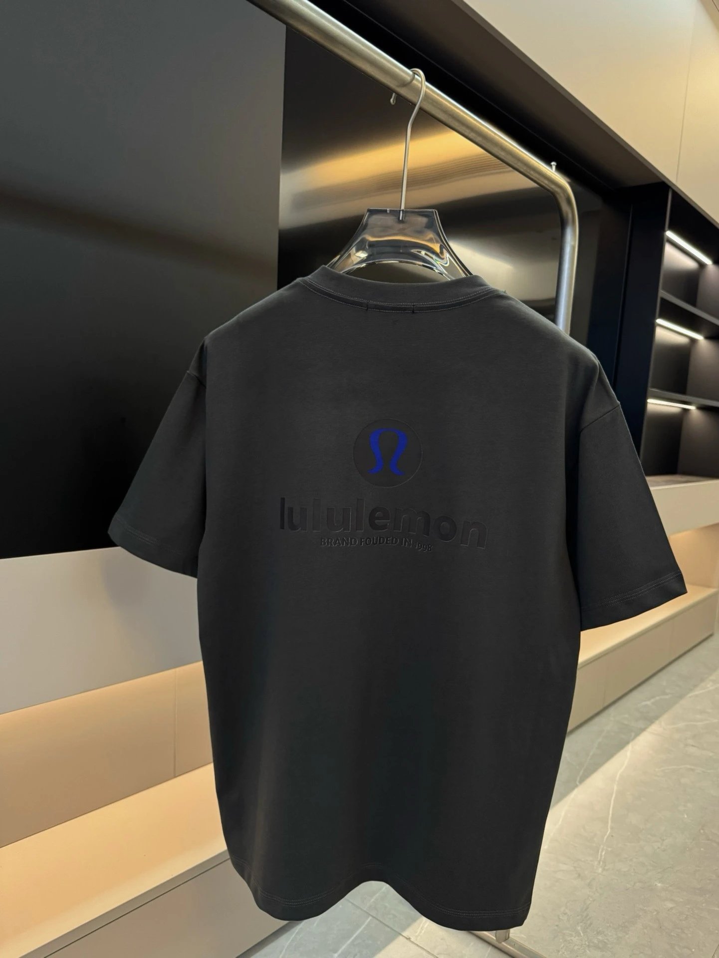 lululemon Classic Collection Casual Style Dark Grey Short Sleeve T-Shirt