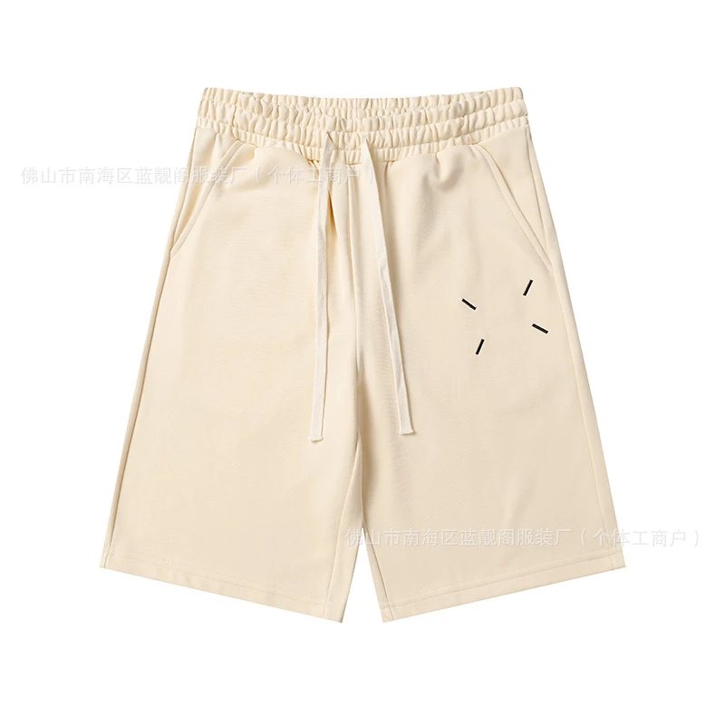 Maison Margiela minimalist style beige shorts