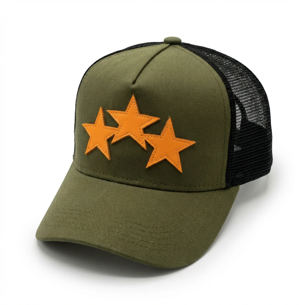 AMIRI Star Retro-style Military Green Hat