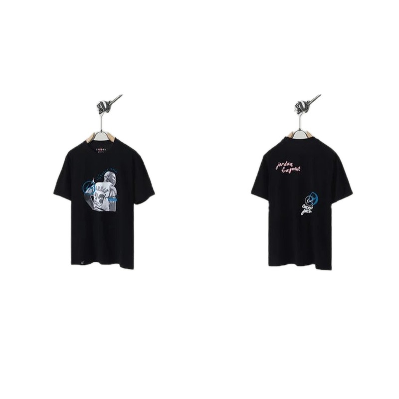 Jordan x TS Co-branded Street Style Black T-shirt